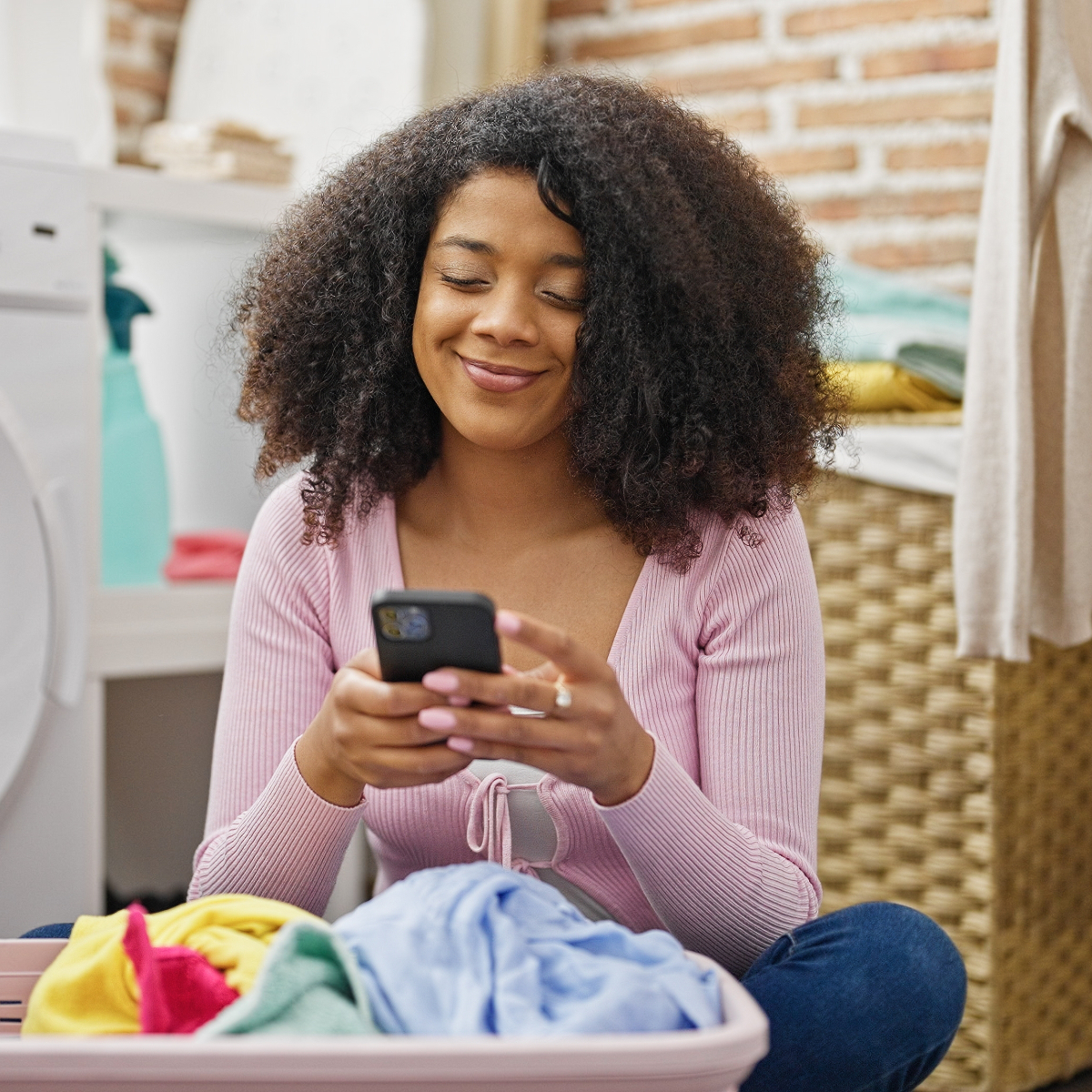 Woman Ordering Laundry Services 1200X1200