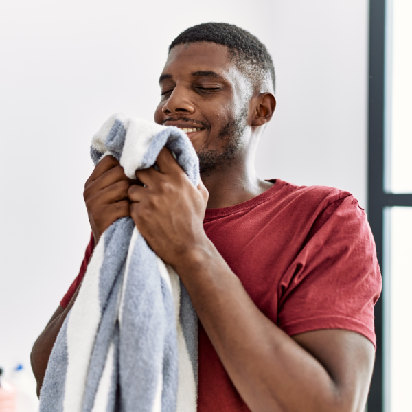 Fresh Laundry Man With Towel 600X600